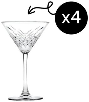 Pasabahce Martiniglas 440176 Timeless Martiniglas, Cocktailglas, 230ml, transparent, 4 Stück