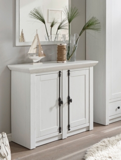 Kommode Highboard Westerland 2-türig pinie weiß 105cm