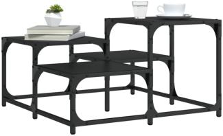 vidaXL Couchtisch Schwarz 68x68x40 cm Holzwerkstoff 837747