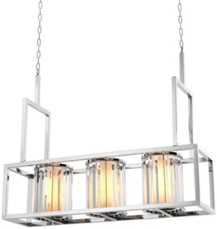 Casa Padrino Luxus Kronleuchter Silber 120 x 32 x H. 98 cm - Hotel Restaurant Möbel