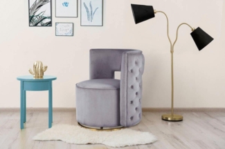 Glamouröser Polsterstuhl mit Samtbezug – Luxuriöser Sitzkomfort & edles Design