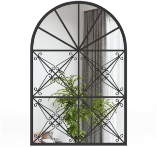 COSTWAY Dekospiegel, 58x87 cm Wandspiegel mit Fensteroptik & Haken