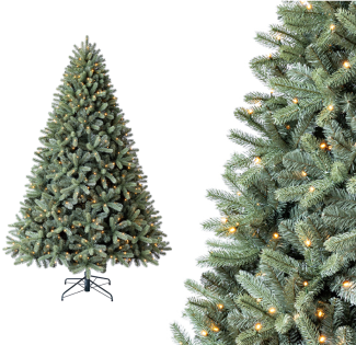 Evergreen Künstlicher Weihnachtsbaum Vermont Fichte | Inkl. LEDs | Grün | 240 cm