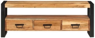 TV-Schrank Lowboard TV 120 x 30 x 45 cm Massivholz Akazie