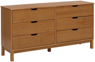Home affaire Kommode Post, massives Kiefernholz, mit vielen Stauraummöglichkeiten, Breite 150 cm
