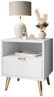 Lookway Nachttisch ALDO mit LED-Beleuchtung (1x Nachttisch), Breite: 38 cm