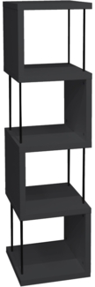Regal Elga 33x33x126 Bücherregal Standregal anthrazit matt lack 14823