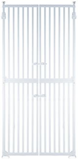 RAMROXX Treppenschutzgitter Absperrgitter weiß 86-96cm 180cm Hoch