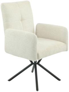 Armlehnenstuhl LIV'IN BAREA S, Mikrofaser, Polyester, Beige, 63 x 91 x 67 cm