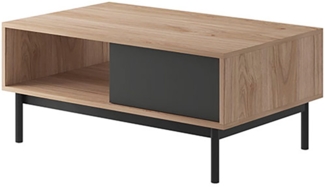 Couchtisch Basic Wohnzimmertisch 104x68cm jackson hickory graphit grifflos
