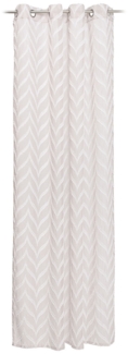Gözze 'ROMBO' Ösenvorhang, 100% Polyester stein, 140x245 cm