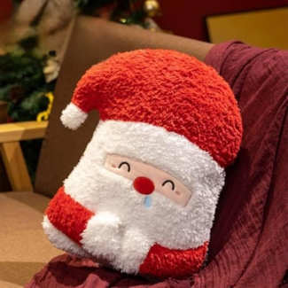 1 Stück - Plüsch-Weihnachtskissen, weich gefülltes Weihnachtskissen, weiches Plüschkissen für das Schlafzimmersofa (45 cm)