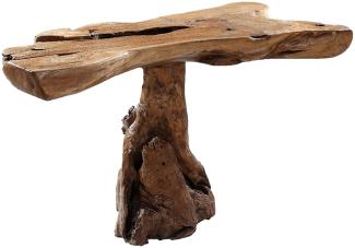 Teak Konsole PRIMITIVO Natural ca. L110cm Wurzelholz Anrichte Konsolentisch