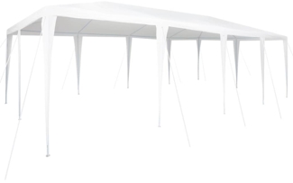 vidaXL Party-Zelt Weiß 800 x 400 x 266 cm Polyethylen und Stahl 42003437