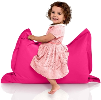 Green Bean® Kinder-Sitzsack 70x100 cm & 70 Liter EPS-Perlen Füllung - Indoor & Outdoor Bean Bag Sitzkissen - Pink