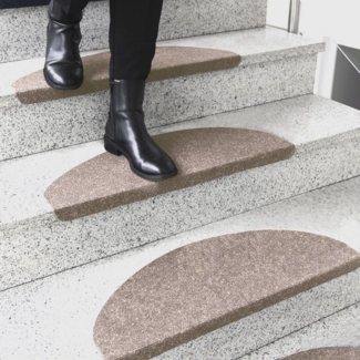 Karat Stufenmatte Denver, Treppenmatte, 5 Farben & 2 Größen, Rechteckig - ohne Lippe, Höhe: 4.4 mm, Günstiger Stufenschutz
