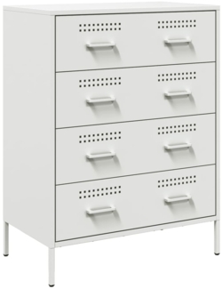vidaXL Sideboard Weiß 68x39x89 cm Stahl 842987
