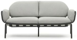 Nosh Joncols 2-Sitzer-Gartensofa aus Aluminium mit Finish in Grau 165 cm