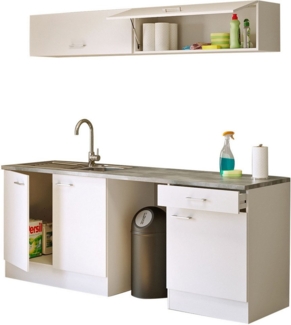 Flex-Well Schrank-Set Lucca, (Komplett-Set), Gesamtbreite 210 cm, inkl. Arbeitsplatte und Einbauspüle