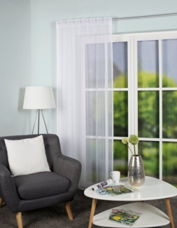 Home Basics Gardine VINA, Multifunktionsband (1 St), halbtransparent, Voile, halbtransparent