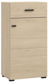 Home affaire Garderoben-Set Rathlin Flurmöbel, Dielenmöbel, Flurschrank, Flurgarderobe, (5-St, 5tlg), inkl. 2 Schränke, Sitzbank mit Kissen, Garderobenpaneele und Spiegel