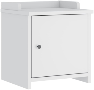 vidaXL Flurbank SANDNES Weiß 45x40x50 cm Massivholz Kiefer 4010450