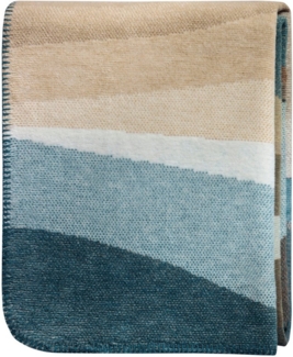 Wohndecke Iceland Horizon mit geketteltem Zierstich, Biederlack, Made in Germany