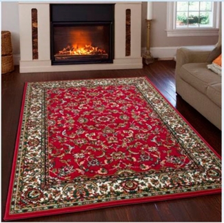 OTTO home Teppich Ezzo, mit Bordüre, Kurzflor, Made in Belgium, rechteckig, Höhe: 7 mm, Orient-Optik, Teppich, Wohnzimmer, Esszimmer, Schlafzimmer