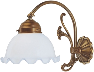 Wandleuchte A25-16op Berliner Messing