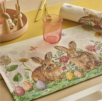 sander table + home Platzset Two Bunnies 32x48 cm von Sander, (1-St), Made in Germany