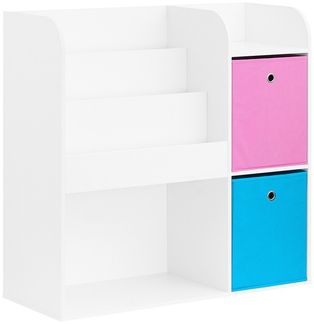 SoBuy KMB37-F Wäscheschrank, Spanplatte, Melamin, Weiß, 71 x 85 x 33 cm