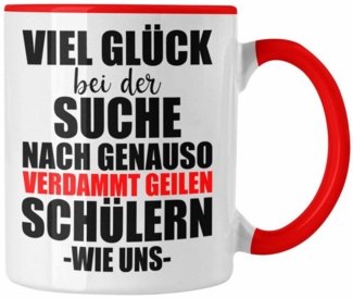Trendation Tasse Trendation - Lehrerin Lehrer Abschiedsgeschenk Tasse Abschied von Schü