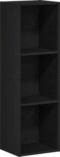 vidaXL Bücherregal Schwarz Eichen-Optik 36x30x114 cm Holzwerkstoff 862395