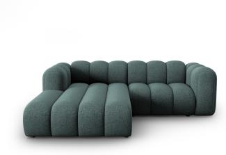 Micadoni Modulares Ecksofa Lupine 3-Sitzer Links Chenille Petrol