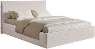 Selsey 'Softie Slim' Polsterbett 180×200 mit Lattenrost, Chenille, beige