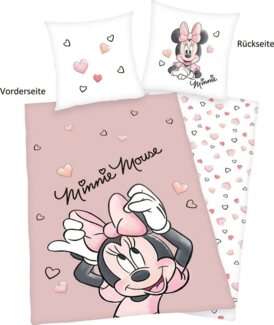 Disney Kinderbettwäsche Disney´s Minnie Mouse, Renforcé, mit tollem Minnie Mouse Motiv