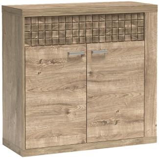 Lomadox Kommode NUSCO-161, Eiche Nb, Kommode, Sideboard, Vitrine, 102 cm breit