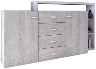 Sideboard BOTA 180x37x82cm Anrichte 2-türig