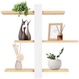 JEOBEST Wandregal Schwebende Wandregale, Küchenregal, 3-tlg, Schweberegal, 50 cm