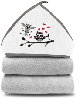 Babykajo Kapuzenhandtuch, Frottee (1-St), Baby Handtuch kuschlig weich mit besticktem Motiv!