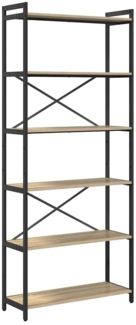 vidaXL Bücherregal Sonoma Eiche 80 x 30 x 188 cm Holzwerkstoff 868408
