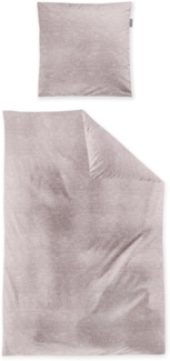 Irisette Feinbiber Bettwäsche Koala 200x200 Melange uni rosa rose 8544-60
