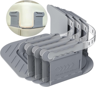 Coonoor Spannbettlaken 4er Set verstellbare Bettlakenspanner mit verstärkten Riemen, Verstellbarer Bettlakenhalter mit offenem Ecken-Design.