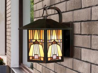 Elstead Lighting Inglenook Wandleuchte Medium 1-Light Bronze IP44 E27