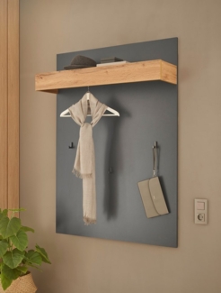 INOSIGN Garderobenpaneel GiRON/CiTY, Wandregal in vier Farben, Flurgarderobe mit Hutablage, mit Kleiderstange und Haken, 100 cm breit