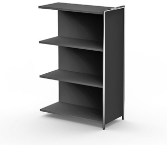 Anbau-Highboard breit ARTLINE 3 OH 78 x38 x115 cm Anthrazit