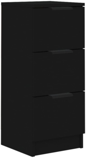 vidaXL Sideboard Schwarz 30x30x70 cm Holzwerkstoff 811153
