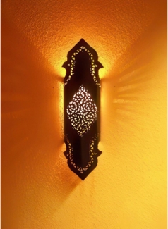 Marrakesch Orient & Mediterran Interior Wandleuchte Wandlampe Mora Marokkanisch Mediterran, 100% Handarbeit, Handarbeit