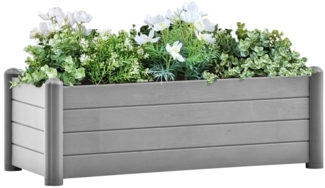 vidaXL Garten-Hochbeet PP Steingrau 100x43x35 cm 317580