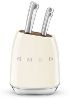 SMEG KBSF02CR Messerblock-Set Creme